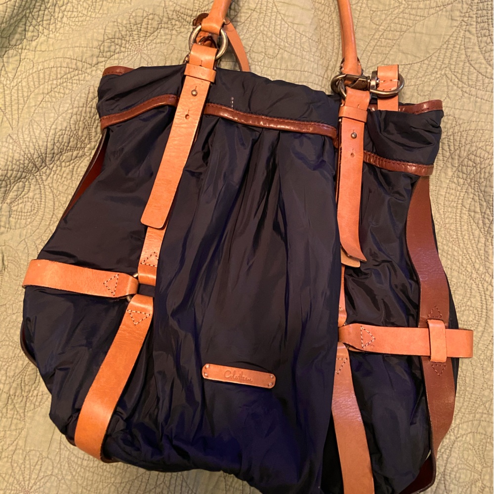 Cole Haan Black Nylon 2 handle Bag